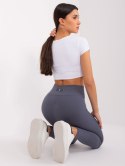 sportowe legginsy basic w prążek kolory