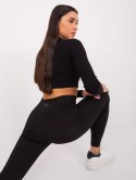 sportowe legginsy basic w prążek kolory