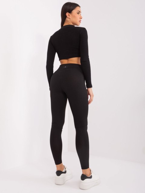 sportowe legginsy basic w prążek kolory sportowe legginsy basic w prążek kolory