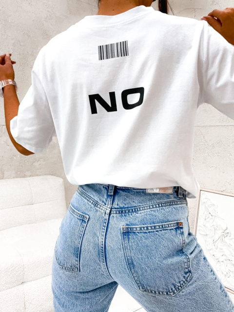 T-shirt YES NO biel T-shirt YES NO biel