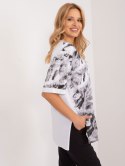 luźny t-shirt z motywem zwierzęcym