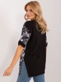 luźny t-shirt z motywem zwierzęcym