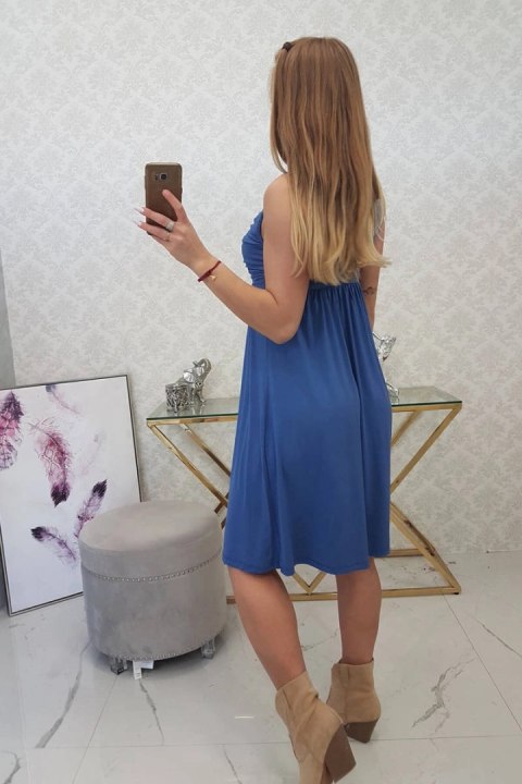 Sukienka z szerokimi ramiączkami jeans Sukienka z szerokimi ramiączkami jeans