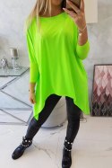 Bluzka oversize zielony neon