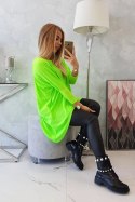 Bluzka oversize zielony neon