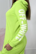 Sukienka Off White zielony neon