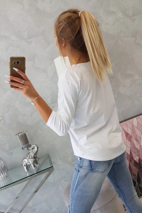 Bluzka z grafiką 3D Watch biała Bluzka z grafiką 3D Watch biała
