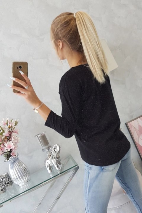 Bluzka z nadrukiem Summer Girl czarna Bluzka z nadrukiem Summer Girl czarna