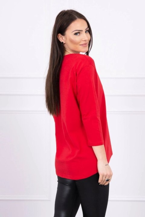 Bluzka z nadrukiem Star Style czerwona Bluzka z nadrukiem Star Style czerwona