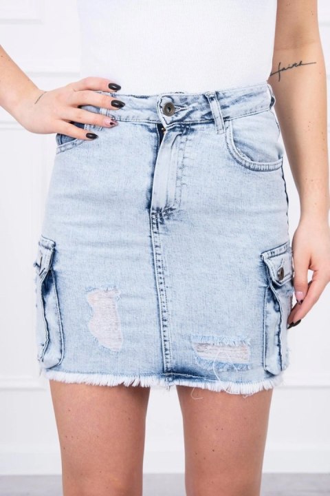 Spódniczka jeansowa ze stretchem z kieszeniami na bokach S/M-L/XL Spódniczka jeansowa ze stretchem z kieszeniami na bokach S/M-L/XL
