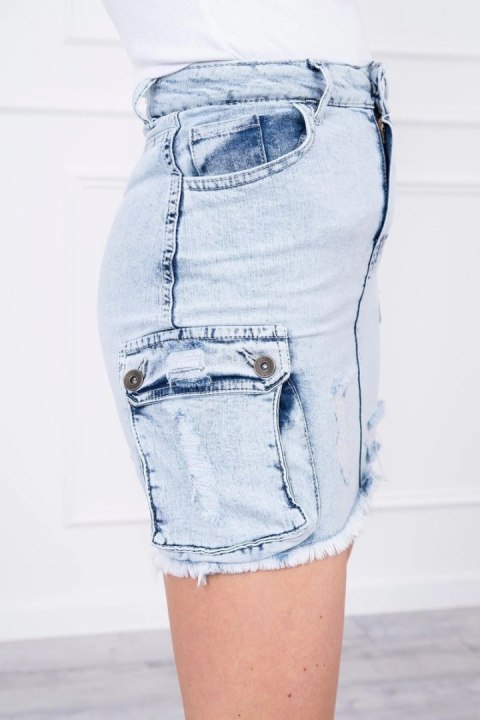 Spódniczka jeansowa ze stretchem z kieszeniami na bokach S/M-L/XL Spódniczka jeansowa ze stretchem z kieszeniami na bokach S/M-L/XL