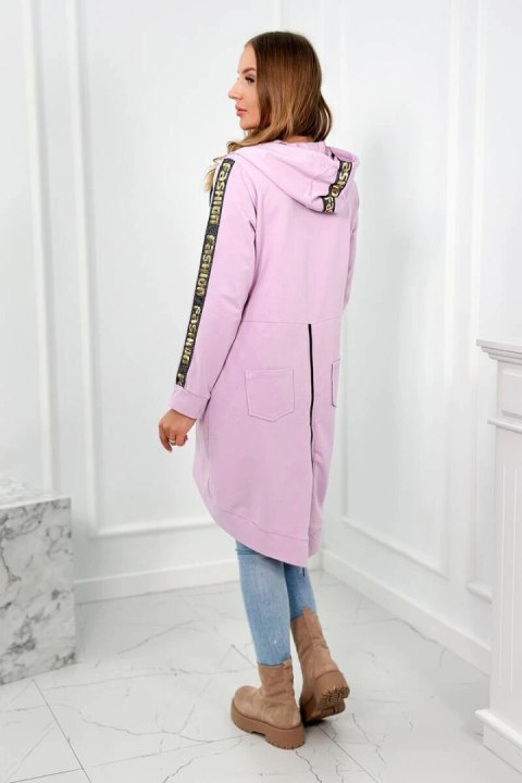 Bluza z suwakiem z tyłu fioletowa Bluza z suwakiem z tyłu fioletowa