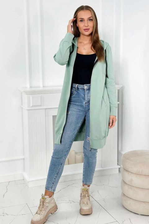 Bluza sukienkowa z kapturem ciemny miętowy Bluza sukienkowa z kapturem ciemny miętowy