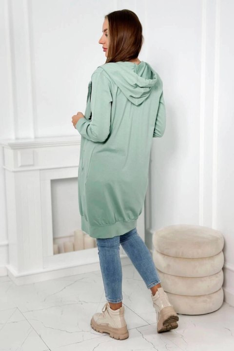Bluza sukienkowa z kapturem ciemny miętowy Bluza sukienkowa z kapturem ciemny miętowy