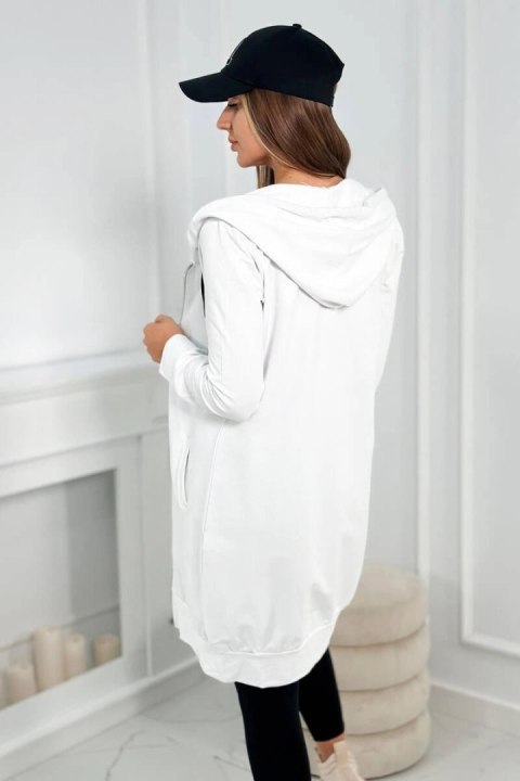 Bluza sukienkowa z kapturem ecru Bluza sukienkowa z kapturem ecru
