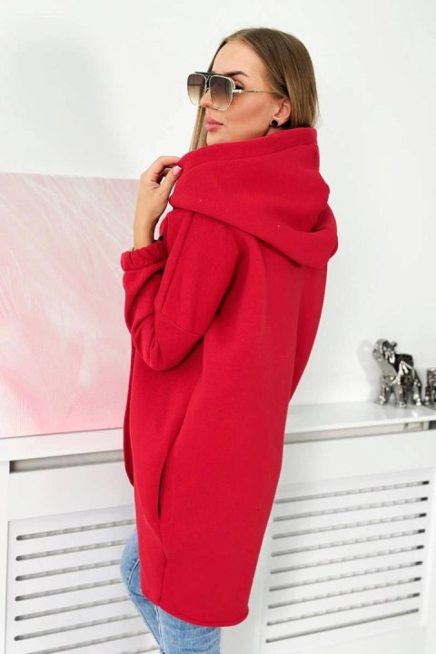 Bluza z krótkim suwakiem czerwona Bluza z krótkim suwakiem czerwona