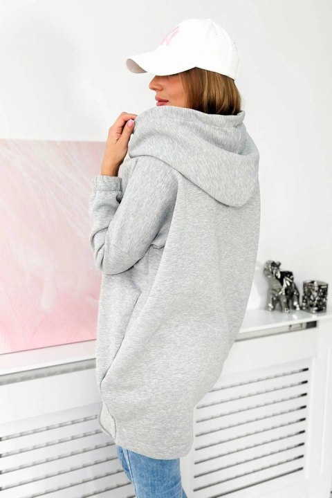 Bluza z krótkim suwakiem szara Bluza z krótkim suwakiem szara