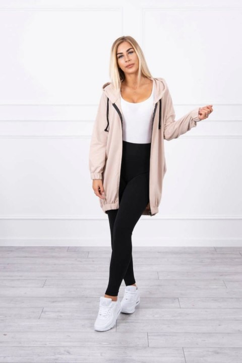 Bluza z nadrukiem "The world is yours" jasny beżowy Bluza z nadrukiem "The world is yours" jasny beżowy