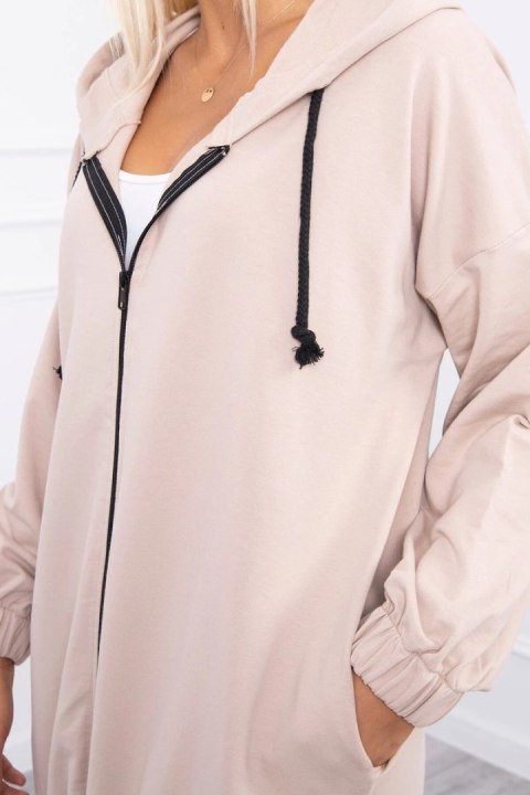 Bluza z nadrukiem "The world is yours" jasny beżowy Bluza z nadrukiem "The world is yours" jasny beżowy