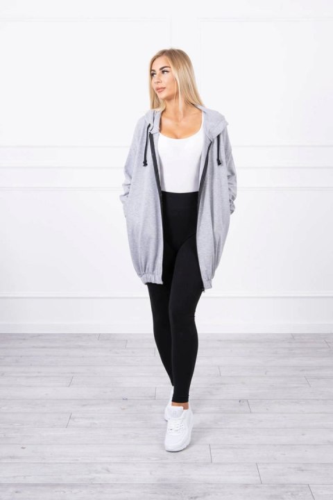 Bluza z nadrukiem "The world is yours" szara Bluza z nadrukiem "The world is yours" szara