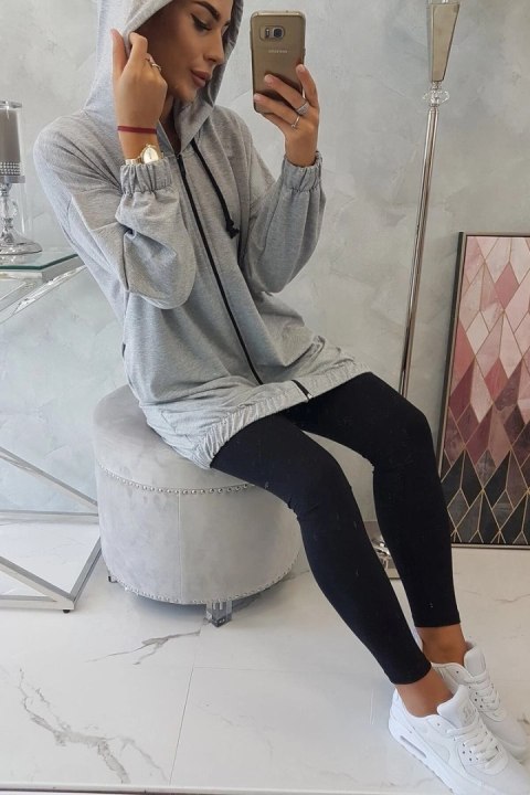Bluza z nadrukiem "The world is yours" szara Bluza z nadrukiem "The world is yours" szara