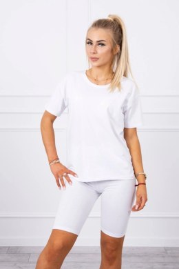 Komplet top+legginsy biały