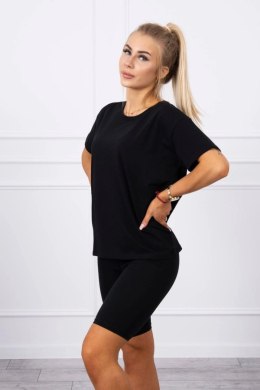 Komplet top+legginsy czarny