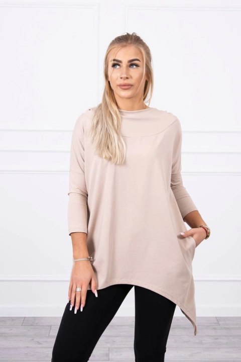 Bluza z nadrukiem roweru beżowa Bluza z nadrukiem roweru beżowa