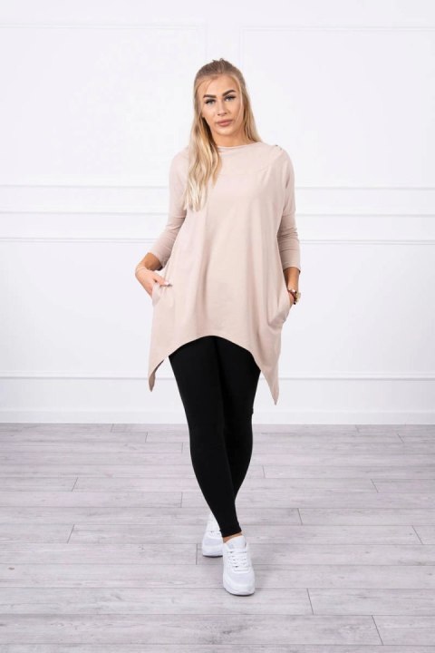 Bluza z nadrukiem roweru beżowa Bluza z nadrukiem roweru beżowa