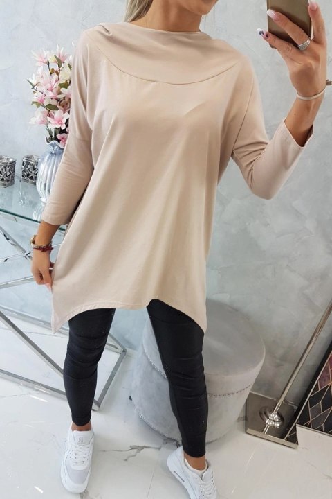 Bluza z nadrukiem roweru beżowa Bluza z nadrukiem roweru beżowa