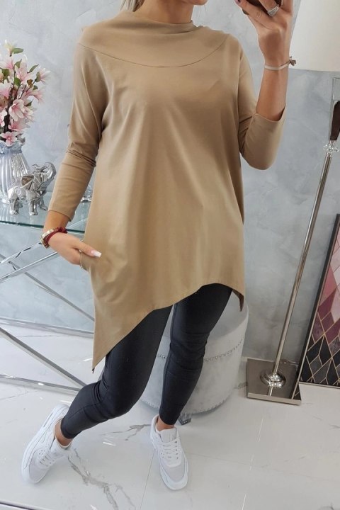 Bluza z nadrukiem roweru camelowa Bluza z nadrukiem roweru camelowa