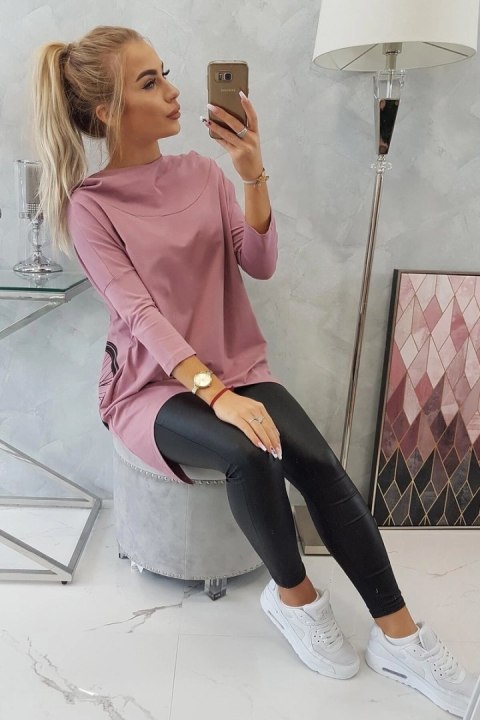 Bluza z nadrukiem roweru ciemny różowy Bluza z nadrukiem roweru ciemny różowy