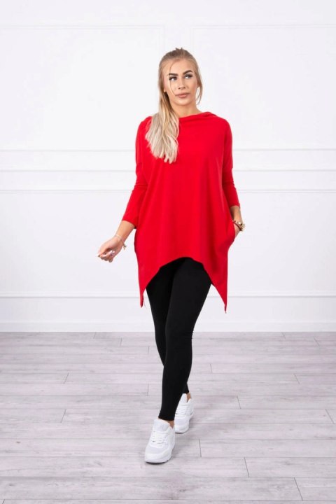 Bluza z nadrukiem roweru czerwona Bluza z nadrukiem roweru czerwona