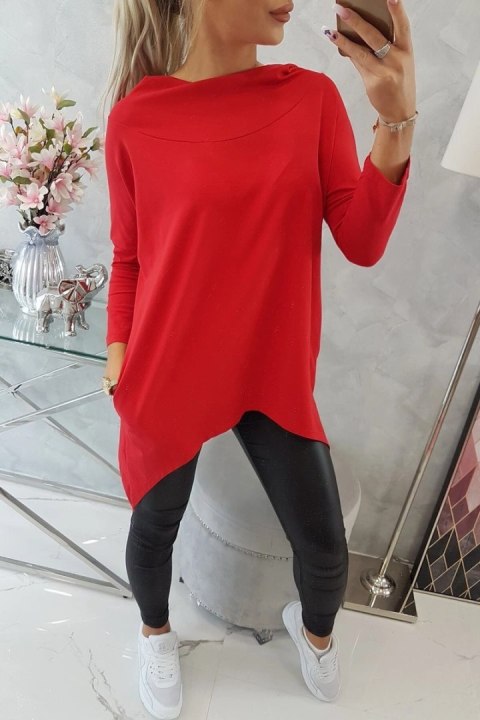 Bluza z nadrukiem roweru czerwona Bluza z nadrukiem roweru czerwona