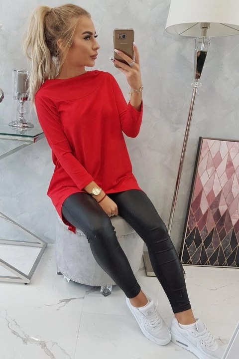 Bluza z nadrukiem roweru czerwona Bluza z nadrukiem roweru czerwona