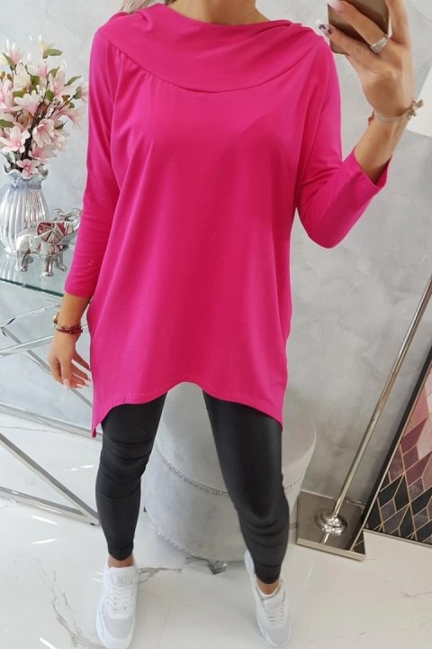 Bluza z nadrukiem roweru fuksja Bluza z nadrukiem roweru fuksja