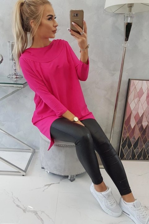 Bluza z nadrukiem roweru fuksja Bluza z nadrukiem roweru fuksja