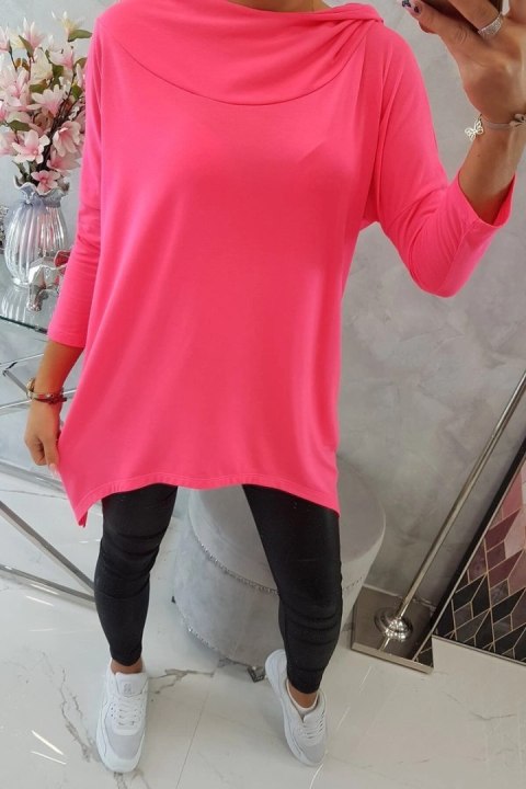 Bluza z nadrukiem roweru różowy neon Bluza z nadrukiem roweru różowy neon