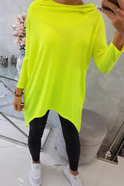 Bluza z nadrukiem roweru żółty neon Bluza z nadrukiem roweru żółty neon