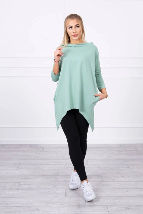 Bluza z nadrukiem roweru ciemno miętowa Bluza z nadrukiem roweru ciemno miętowa