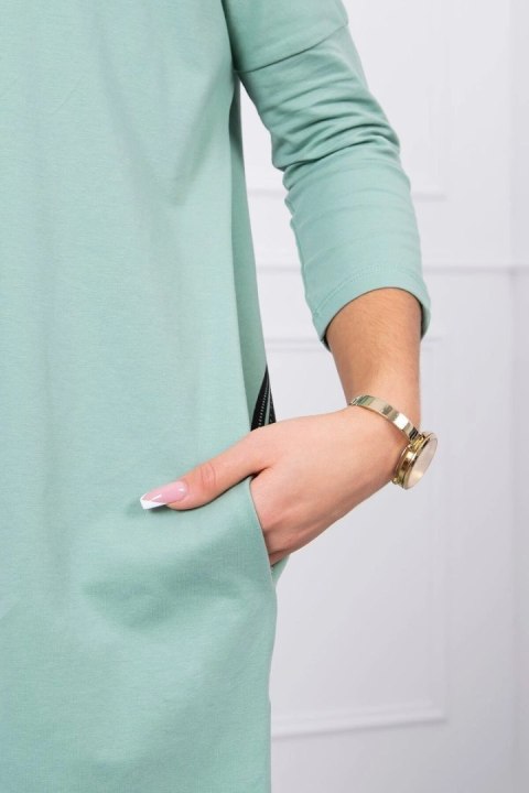 Bluza z nadrukiem roweru ciemno miętowa Bluza z nadrukiem roweru ciemno miętowa