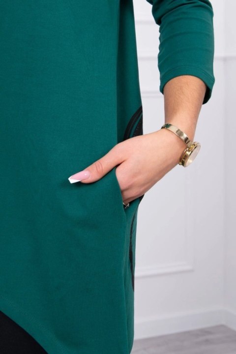 Bluza z nadrukiem roweru zielona Bluza z nadrukiem roweru zielona