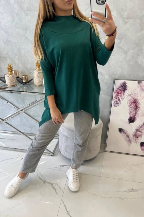 Bluza z nadrukiem roweru zielona Bluza z nadrukiem roweru zielona
