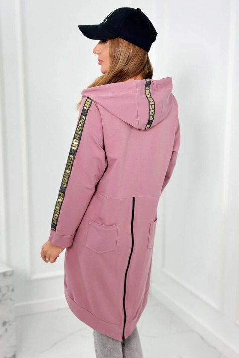 Bluza z suwakiem z tyłu ciemno różowa Bluza z suwakiem z tyłu ciemno różowa