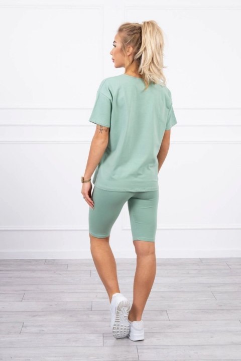 Komplet top+legginsy ciemny miętowy Komplet top+legginsy ciemny miętowy