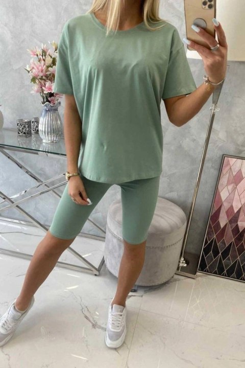 Komplet top+legginsy ciemny miętowy Komplet top+legginsy ciemny miętowy