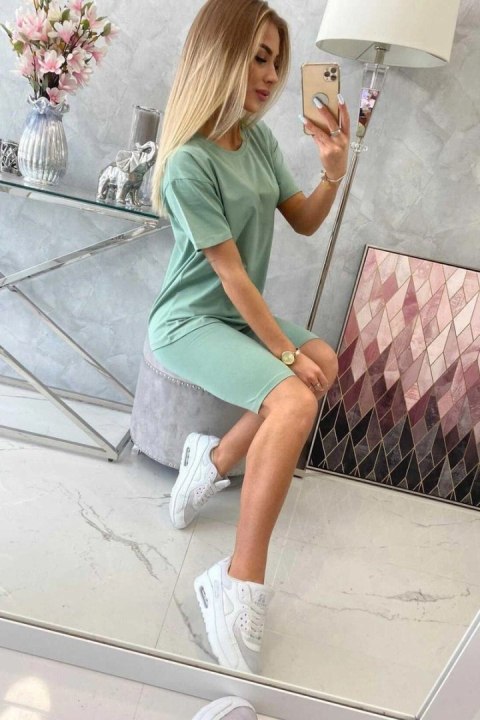 Komplet top+legginsy ciemny miętowy Komplet top+legginsy ciemny miętowy