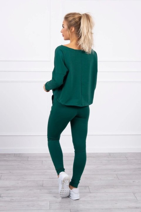 Komplet z bluzką oversize zielony Komplet z bluzką oversize zielony