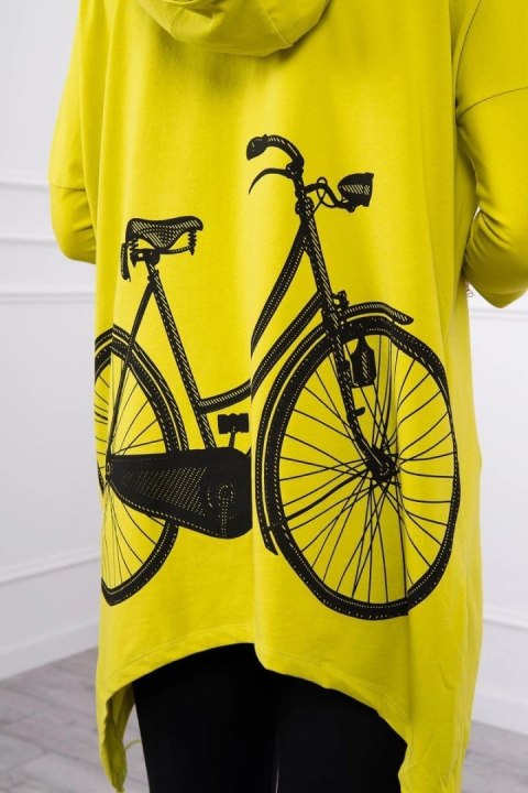 Bluza z nadrukiem roweru kiwi Bluza z nadrukiem roweru kiwi