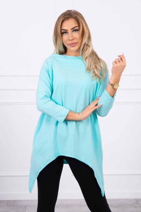Bluza z nadrukiem roweru miętowa Bluza z nadrukiem roweru miętowa
